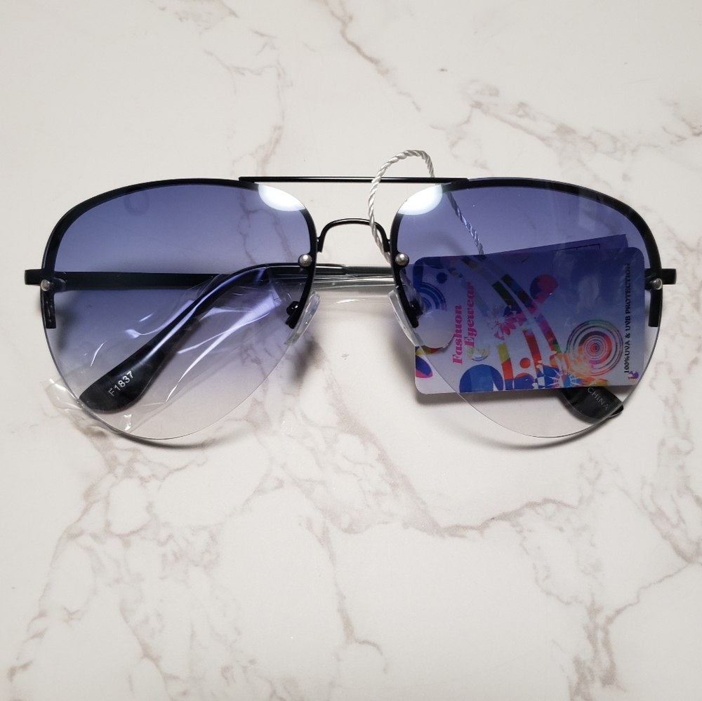 Women's aviator sunglasses.